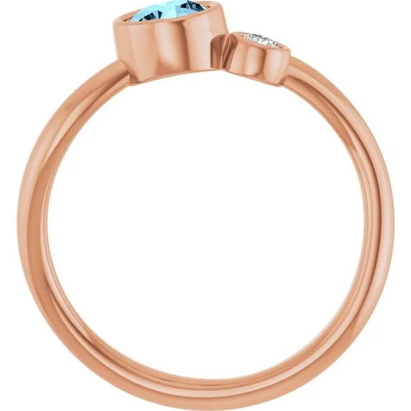 Accented Bezel-Set Ring Image 2 D&M Jewelers Green Bay, WI