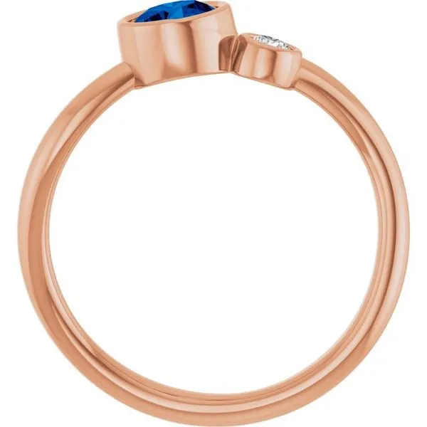 Accented Bezel-Set Ring Image 2 D&M Jewelers Green Bay, WI