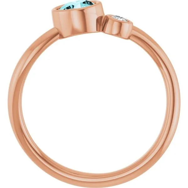 Accented Bezel-Set Ring Image 2 D&M Jewelers Green Bay, WI