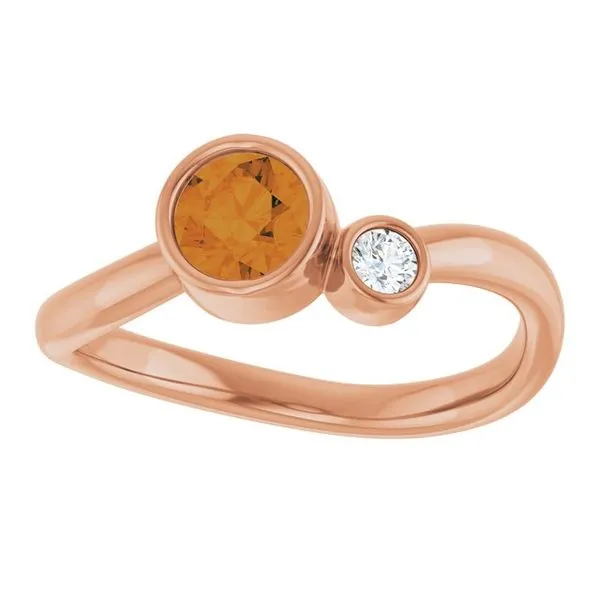 Accented Bezel-Set Ring Image 3 D&M Jewelers Green Bay, WI