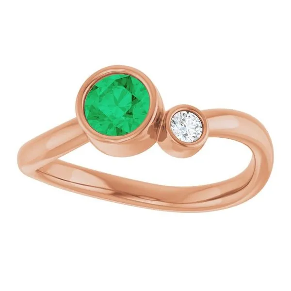 Accented Bezel-Set Ring Image 3 D&M Jewelers Green Bay, WI