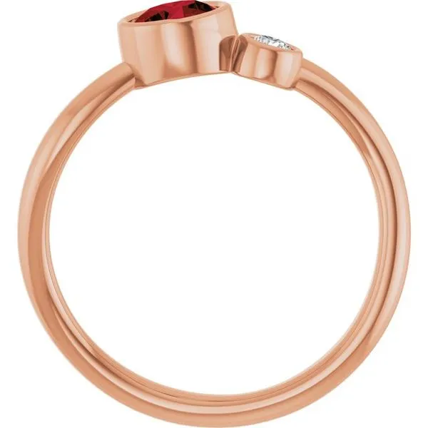 Accented Bezel-Set Ring Image 2 Holly's Jewelry Mountain Home, AR