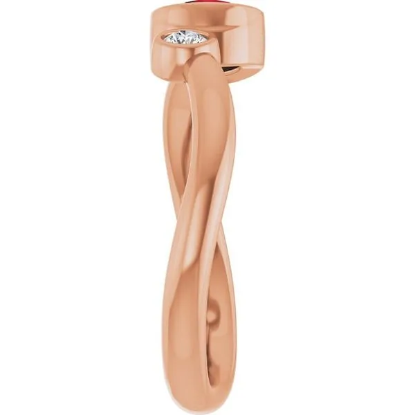 Accented Bezel-Set Ring Image 4 Holly's Jewelry Mountain Home, AR