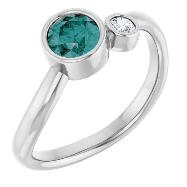 Accented Bezel-Set Ring Mendham Jewelers Mendham, NJ