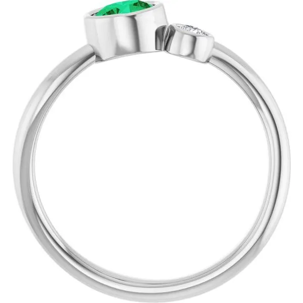 Accented Bezel-Set Ring Image 2 Milan's Jewelry Inc Sarasota, FL
