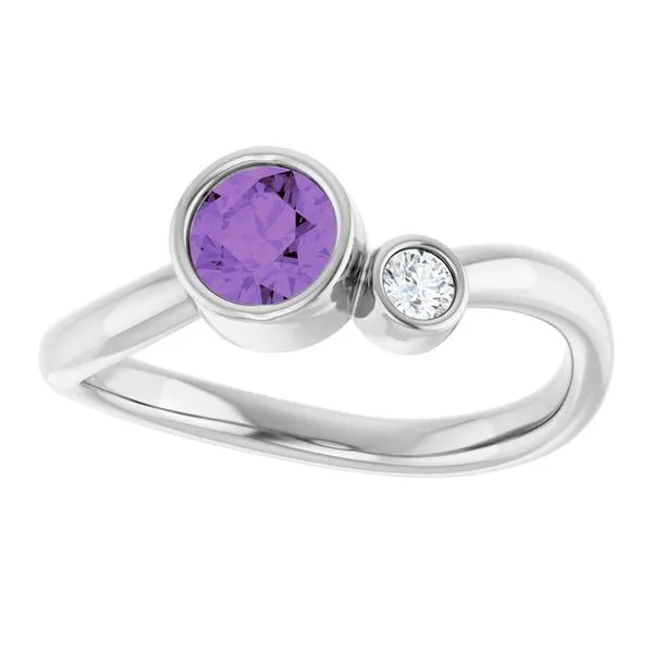 Accented Bezel-Set Ring Image 3 D&M Jewelers Green Bay, WI