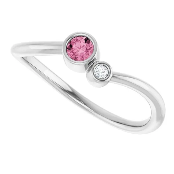 Accented Bezel-Set Ring Image 5 Holly's Jewelry Mountain Home, AR