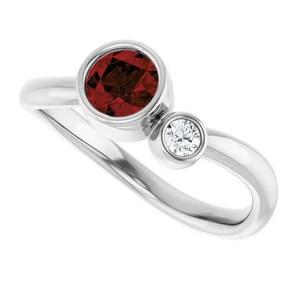 Accented Bezel-Set Ring Image 5 Cherry Street Jewelers Tulsa, OK
