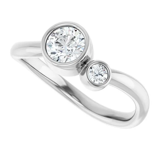 Accented Bezel-Set Ring Image 5 Milan's Jewelry Inc Sarasota, FL