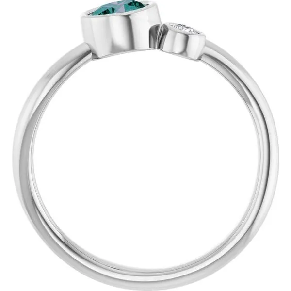 Accented Bezel-Set Ring Image 2 D&M Jewelers Green Bay, WI