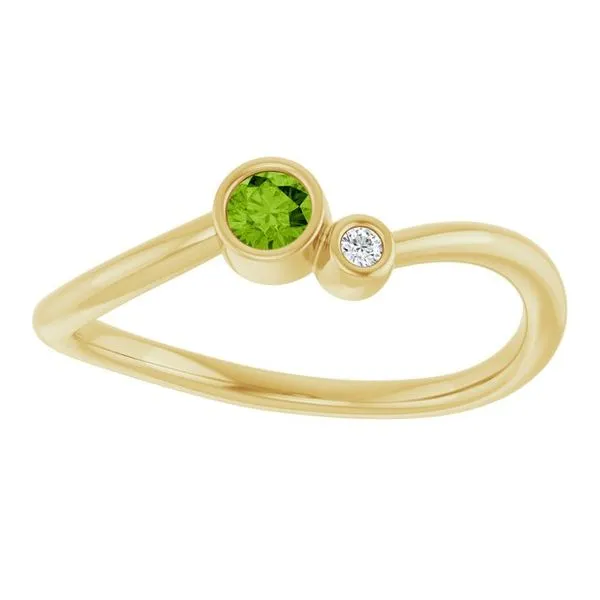 Accented Bezel-Set Ring Image 3 Holly's Jewelry Mountain Home, AR