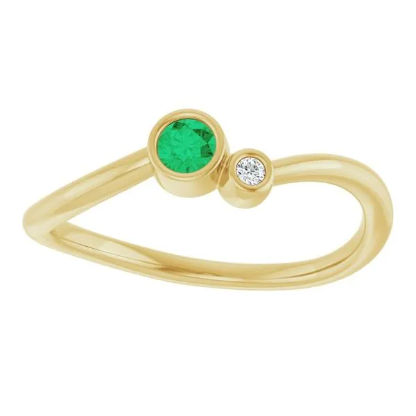 Accented Bezel-Set Ring Image 3 D&M Jewelers Green Bay, WI