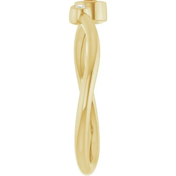 Accented Bezel-Set Ring Image 4 Holly's Jewelry Mountain Home, AR