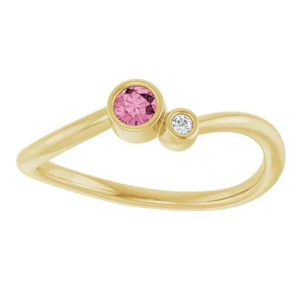 Accented Bezel-Set Ring Image 3 D&M Jewelers Green Bay, WI