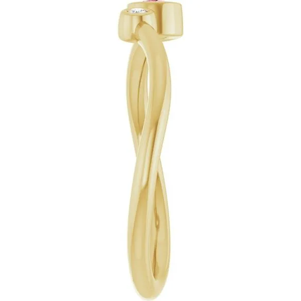 Accented Bezel-Set Ring Image 4 D&M Jewelers Green Bay, WI