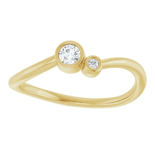 Accented Bezel-Set Ring Image 3 Comstock Jewelers Edmonds, WA