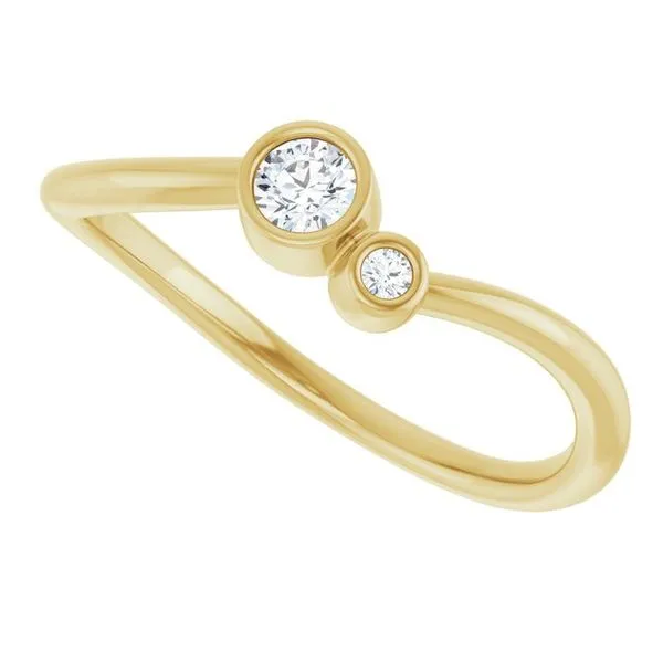 Accented Bezel-Set Ring Image 5 Holly's Jewelry Mountain Home, AR