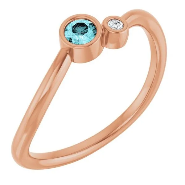 Accented Bezel-Set Ring Blue Heron Jewelry Company Poulsbo, WA