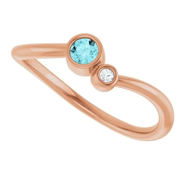 Accented Bezel-Set Ring Image 5 Comstock Jewelers Edmonds, WA