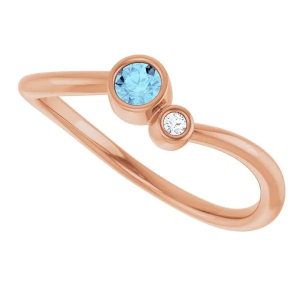 Accented Bezel-Set Ring Image 5 Holly's Jewelry Mountain Home, AR