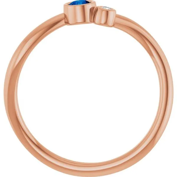 Accented Bezel-Set Ring Image 2 Long Jewelers Chesapeake, VA