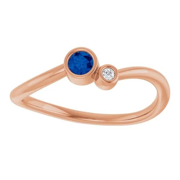 Accented Bezel-Set Ring Image 3 Long Jewelers Chesapeake, VA