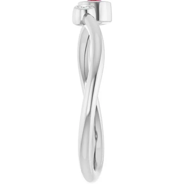 Accented Bezel-Set Ring Image 4 Mendham Jewelers Mendham, NJ