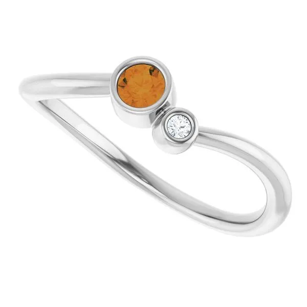 Accented Bezel-Set Ring Image 5 Gysbers Jewelry Waupun, WI