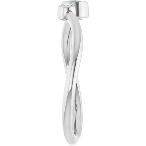 Accented Bezel-Set Ring Image 4 Long Jewelers Chesapeake, VA