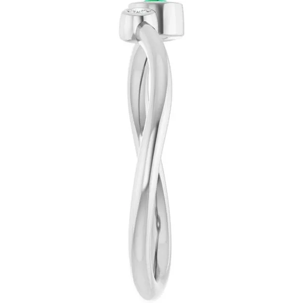 Accented Bezel-Set Ring Image 4 Long Jewelers Chesapeake, VA