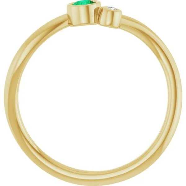 Accented Bezel-Set Ring Image 2 Cherry Street Jewelers Tulsa, OK