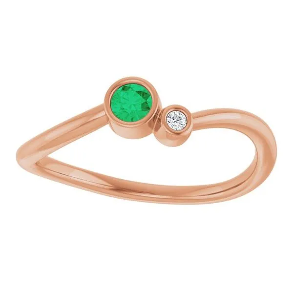 Accented Bezel-Set Ring Image 3 Holly's Jewelry Mountain Home, AR