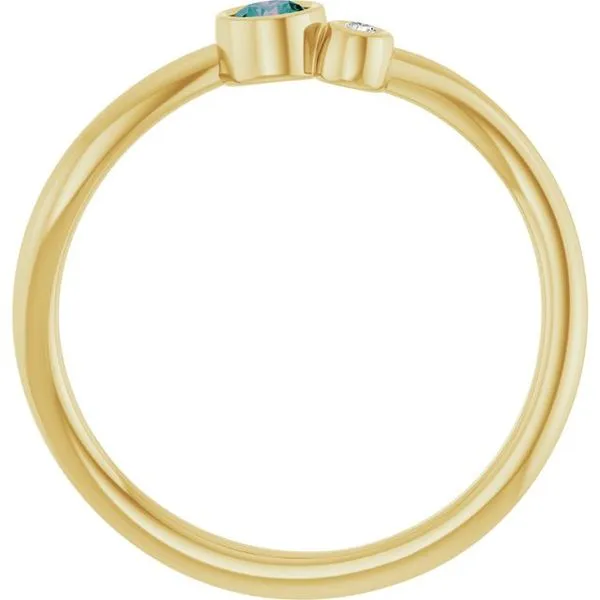 Accented Bezel-Set Ring Image 2 Cherry Street Jewelers Tulsa, OK