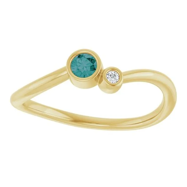 Accented Bezel-Set Ring Image 3 Cherry Street Jewelers Tulsa, OK