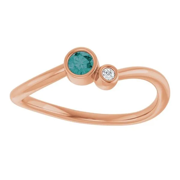 Accented Bezel-Set Ring Image 3 Cherry Street Jewelers Tulsa, OK