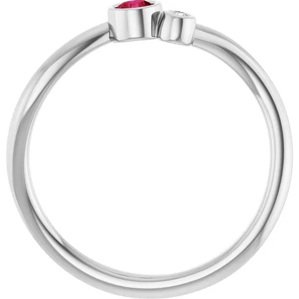 Accented Bezel-Set Ring Image 2 Spath Jewelers Bartow, FL