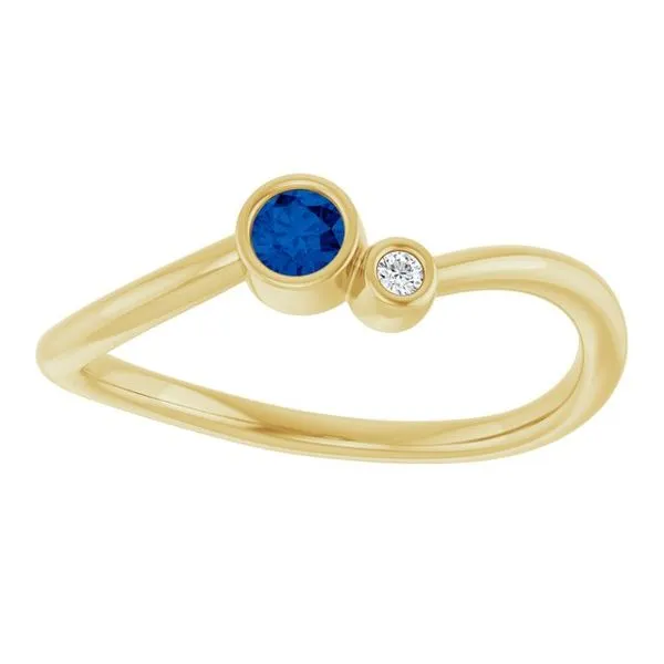 Accented Bezel-Set Ring Image 3 Cherry Street Jewelers Tulsa, OK