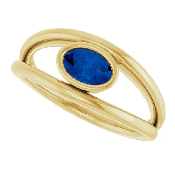 Bezel-Set Solitaire Ring Image 5 Cherry Street Jewelers Tulsa, OK