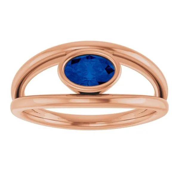 Bezel-Set Solitaire Ring Image 3 Cherry Street Jewelers Tulsa, OK