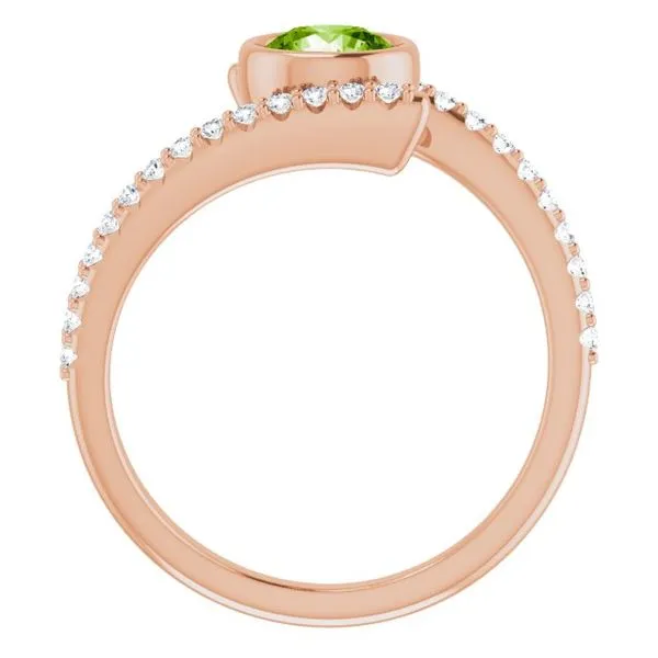 Bezel-Set Accented Ring Image 2 Mendham Jewelers Mendham, NJ