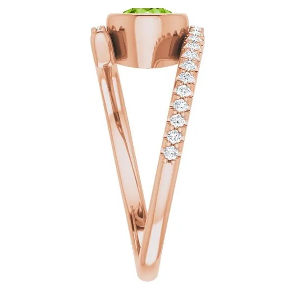 Bezel-Set Accented Ring Image 4 Mendham Jewelers Mendham, NJ