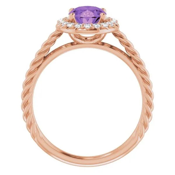 Halo-Style Rope Ring Image 2 Holly's Jewelry Mountain Home, AR