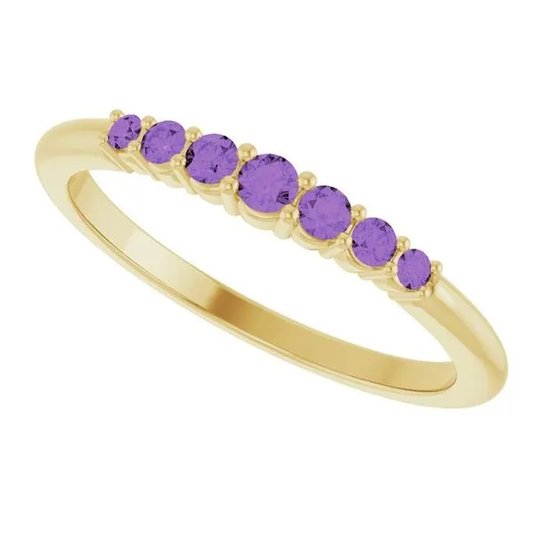 Accented Stackable Ring Image 5 Leslie E. Sandler Fine Jewelry and Gemstones rockville , MD