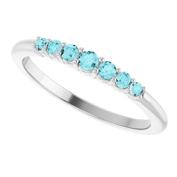 Accented Stackable Ring Image 5 Leslie E. Sandler Fine Jewelry and Gemstones rockville , MD