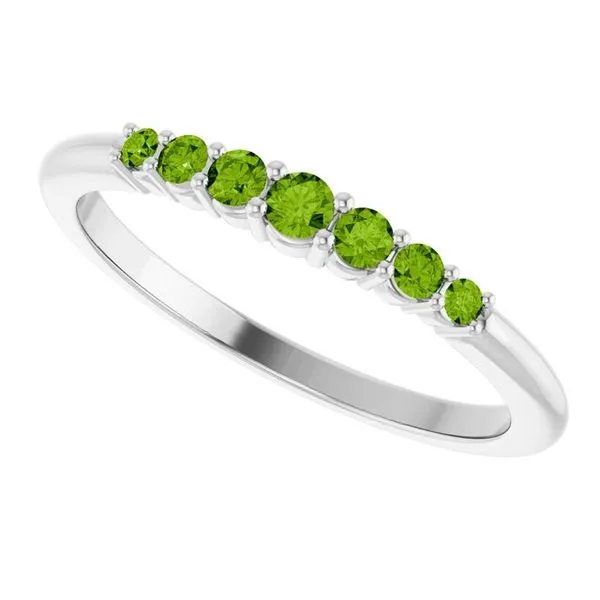 Accented Stackable Ring Image 5 Leslie E. Sandler Fine Jewelry and Gemstones rockville , MD