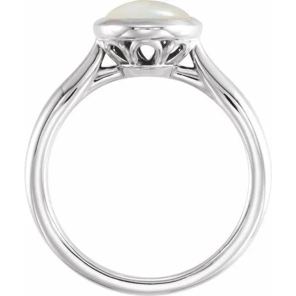 Bezel-Set Solitaire Ring Image 2 Milan's Jewelry Inc Sarasota, FL