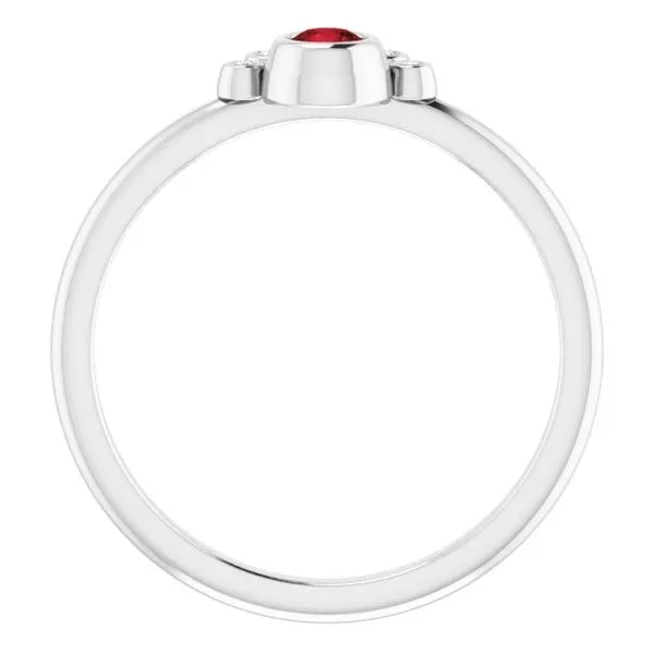 Stackable Bezel-Set Ring Image 2 Milan's Jewelry Inc Sarasota, FL