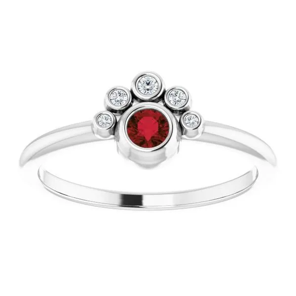 Stackable Bezel-Set Ring Image 3 Milan's Jewelry Inc Sarasota, FL