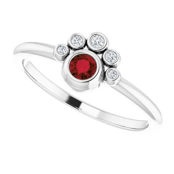 Stackable Bezel-Set Ring Image 5 Milan's Jewelry Inc Sarasota, FL
