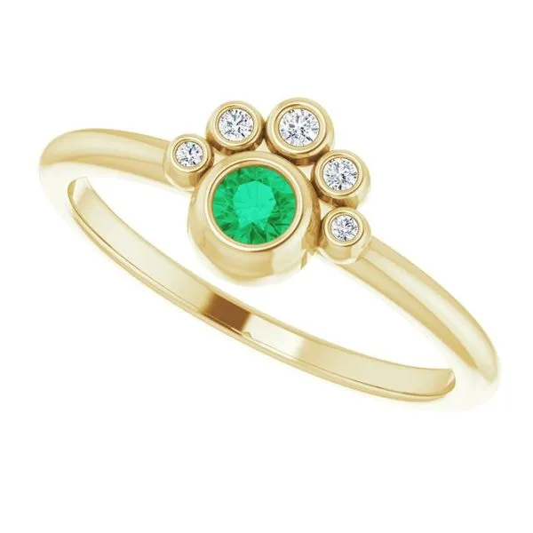 Stackable Bezel-Set Ring Image 5 Holly's Jewelry Mountain Home, AR